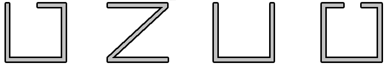 Виды усиления металлопластиковых профилей из металлического листа, которые можно изготовить на листогибочном станке с поворотной балкой (кромкогиб листогиб ЛГС-1 специальный)